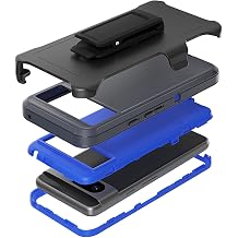 Compatible with Google Pixel 8 Pro Case, with Belt Clip Holster Heavy Duty Rugged Shockproof Full Body Protection Kickstand Phone case for Google Pixel 8 Pro 6.7-inch 2023 Google Pixel 8 Pro, Blue