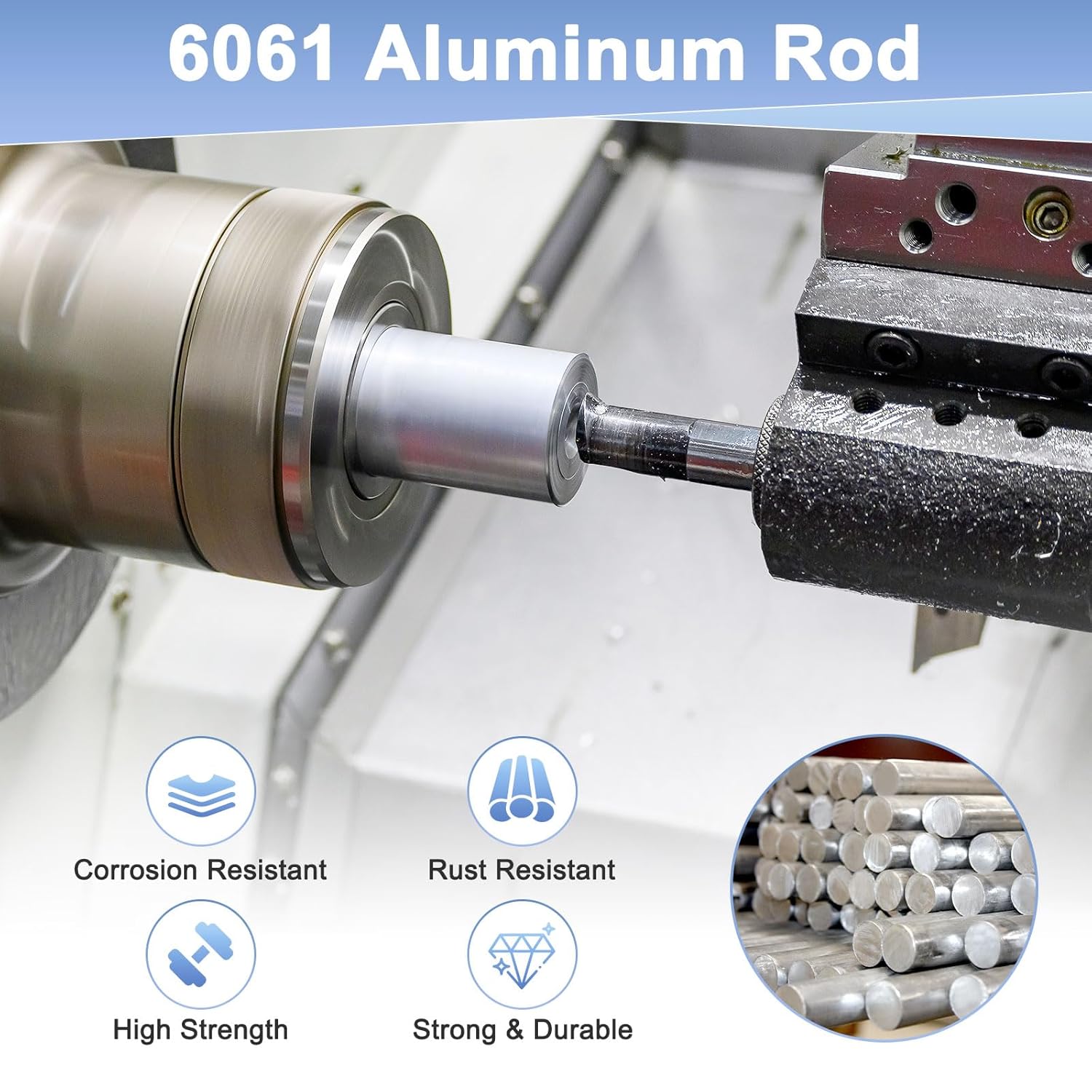 20-Pack Round Aluminum Rod, 4mm (5/32") Dia 200mm (8") Length 6061 Aluminum Round Rod Solid Lathe Bar Stock Metal Sticks for DIY Crafts Making/Industrial/Construction/Model