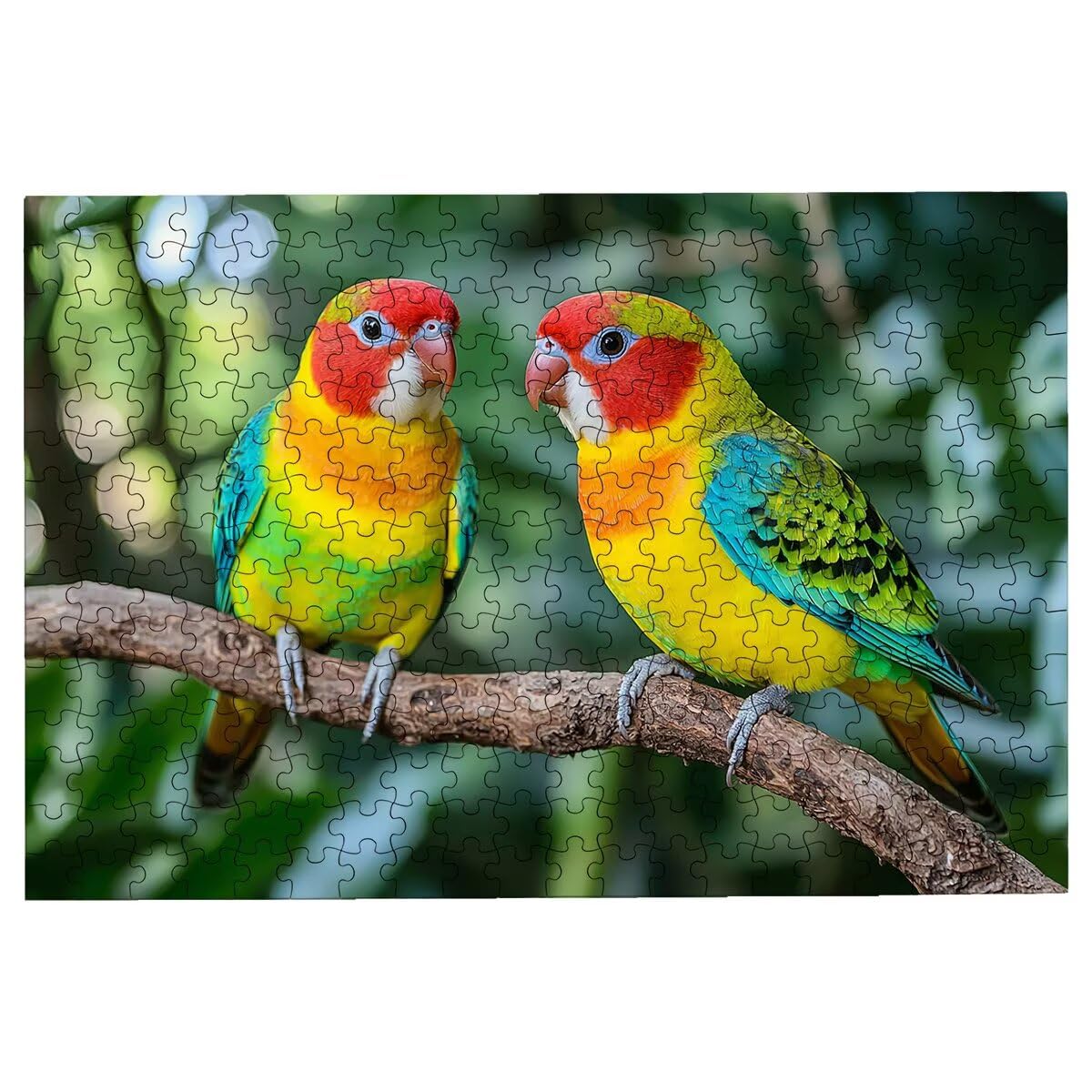 Puzzle 2000 sztuk dla dorosłych zwierząt, puzzle ptak, puzzle 2000 sztuk dla dorosłych, drewniane puzzle z pudełkiem na prezent rozmiar 99 x 70 cm, wyzwanie puzzle dla całej rodziny, prezent dla
