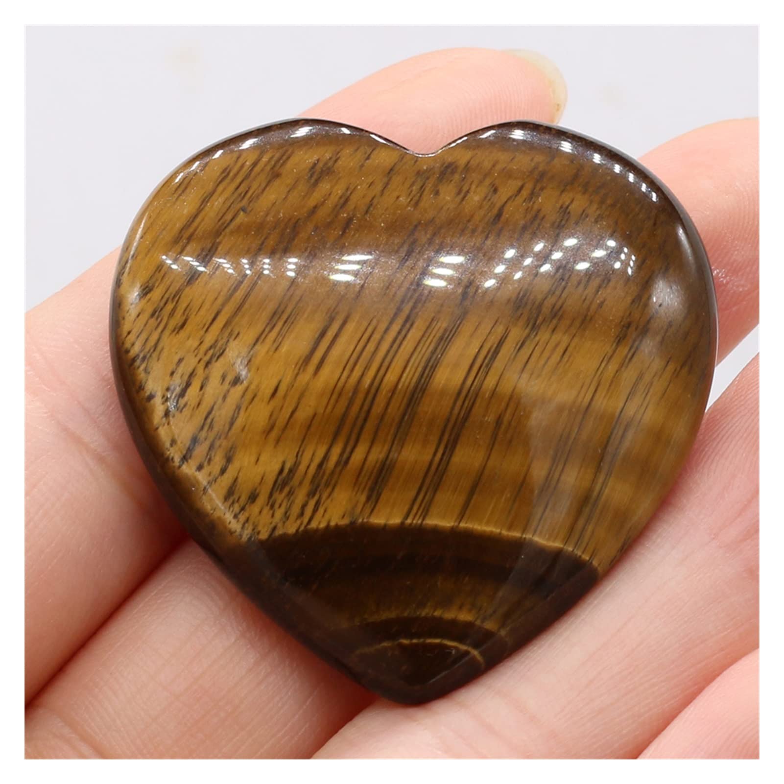 Oeil de Tigre en coeur pour décoration zen de maison et méditation spirituelle