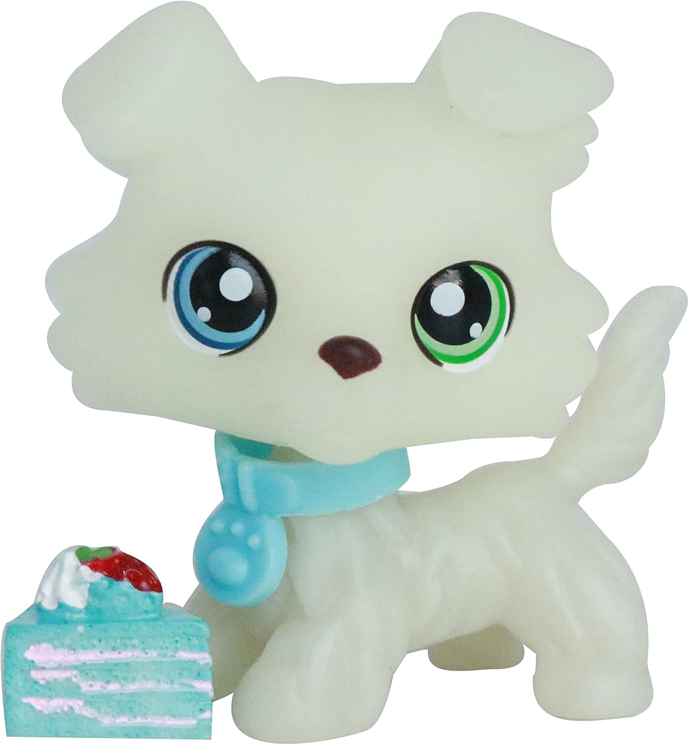 lpsloverqa Custom LPS Luminous Collie Mini LPS Dog Toys