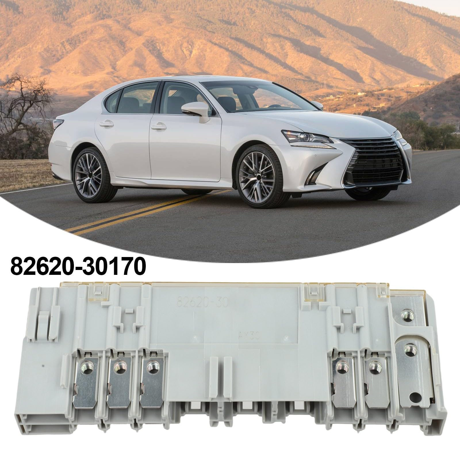 Sicherungsblock mit Schmelzsicherung für Lexus GS350, GS430, IS250 und IS350 mit der OEM-Nummer 8262030170. Zuverlässige elektrische Schmelzsicherung.