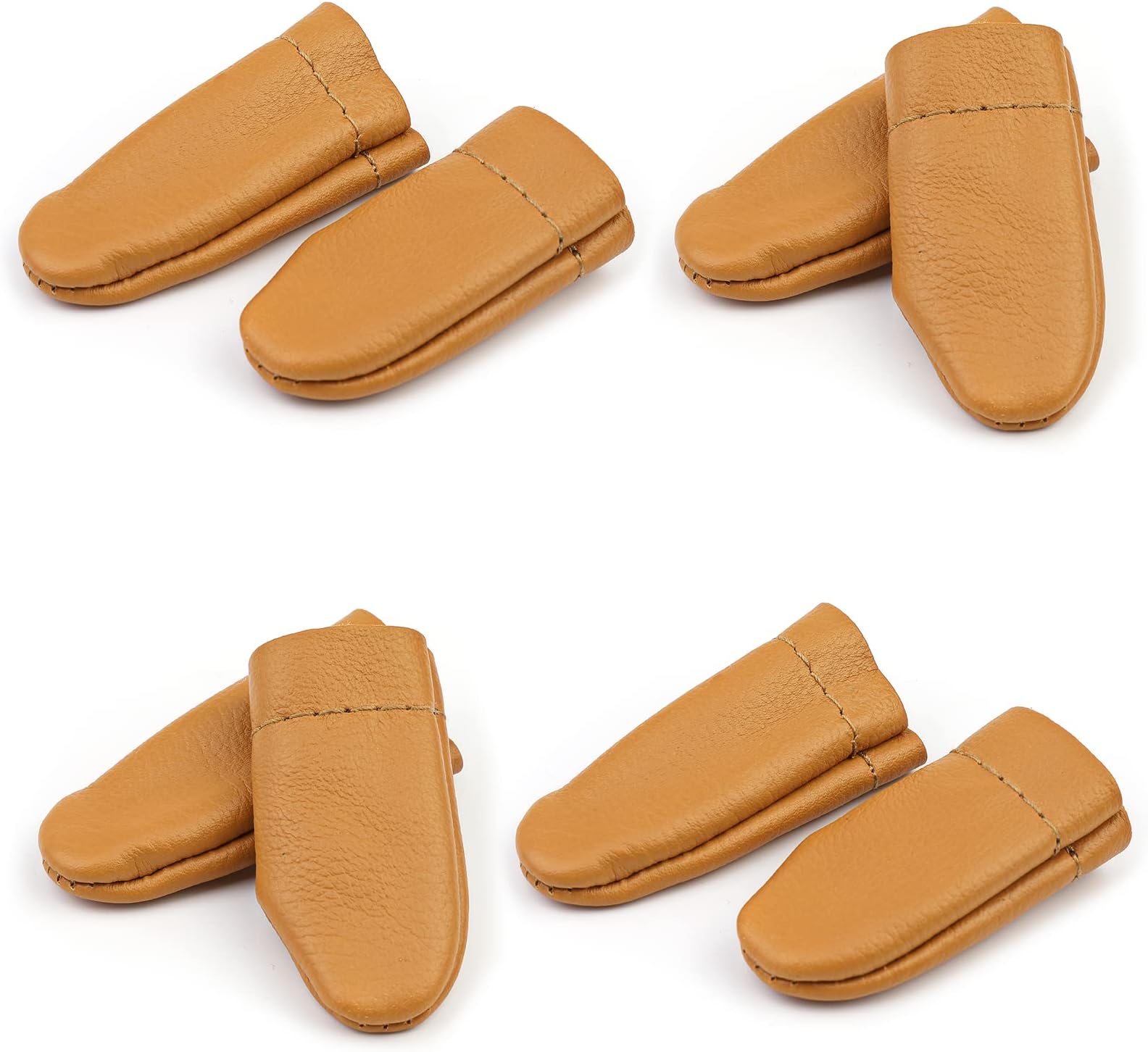 4 Packs Thumb Guard Finger Protectors Sewing Thimble for Sewing