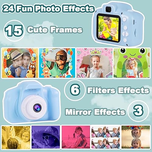 Miniatura 5 de Juguetes de cámara submarina para niños de 3 a 8 años, videocámara digital impermeable para niños, cámara de video deportiva, juguetes para niños