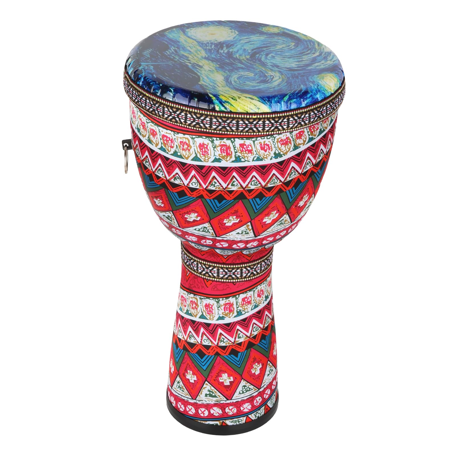 FF Bonfires 8.5-Inch African Drum - Durable PVC Djembe Drums Adults, Multicolor Uneteenth African Drums Percussion Instrument West African Style Djembes Music Healing Instrument for Beginner