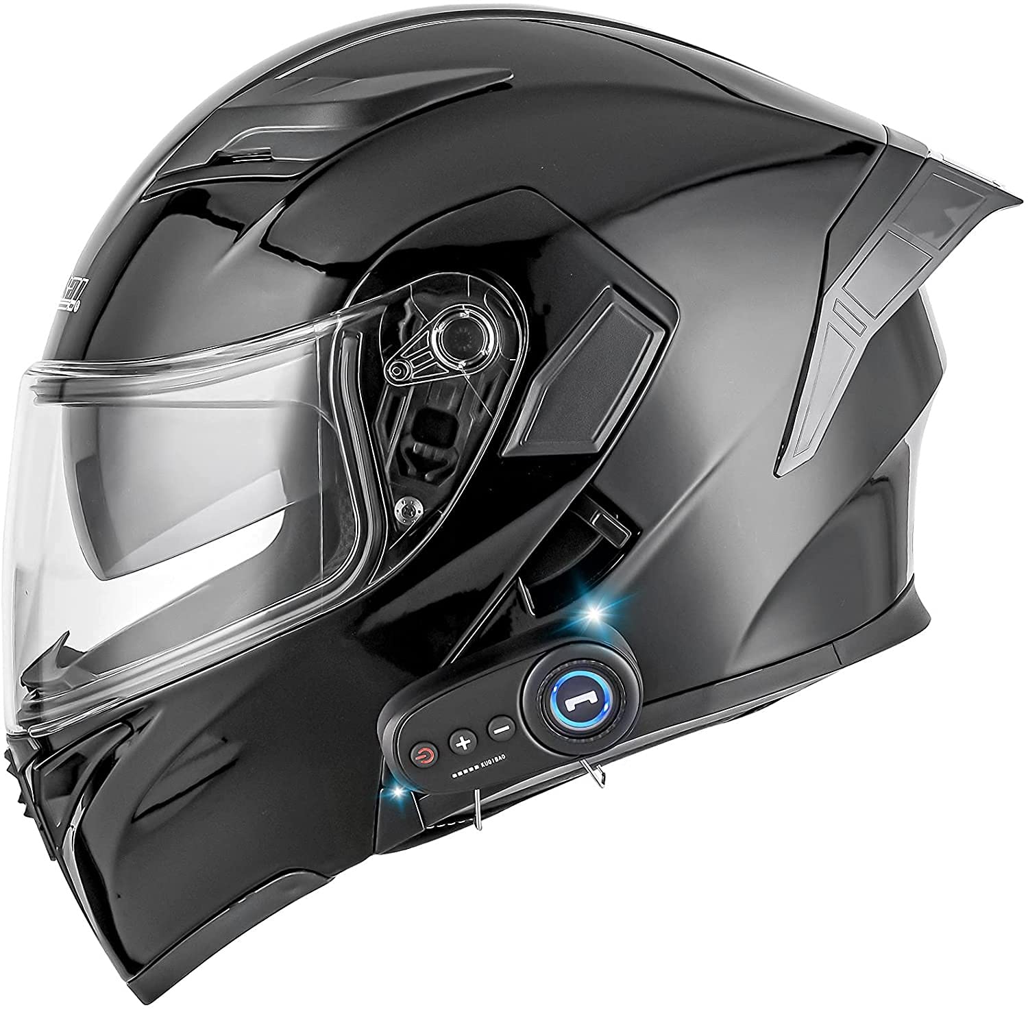 Casque moto modulaire double visière pour rouler en musique en taille M