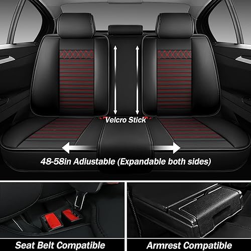 Miniatura 2 de 5 fundas de asiento de automóvil para Cadillac Escalade 2001-2025, cubierta interior delantera y trasera, protectores de asiento divididos