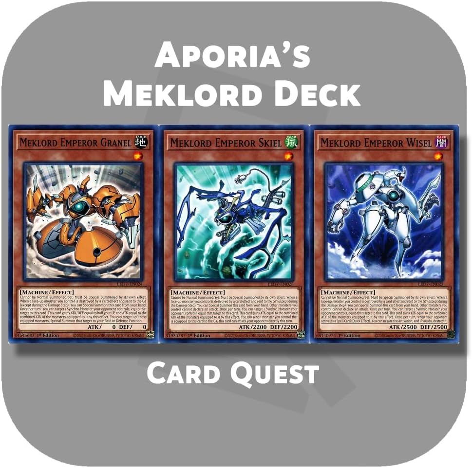 Complete Custom Deck for Yu-Gi-Oh! 5D's - Three Pure Nobles Aporia's Meklord (Emperor & Astro & Army) Deck