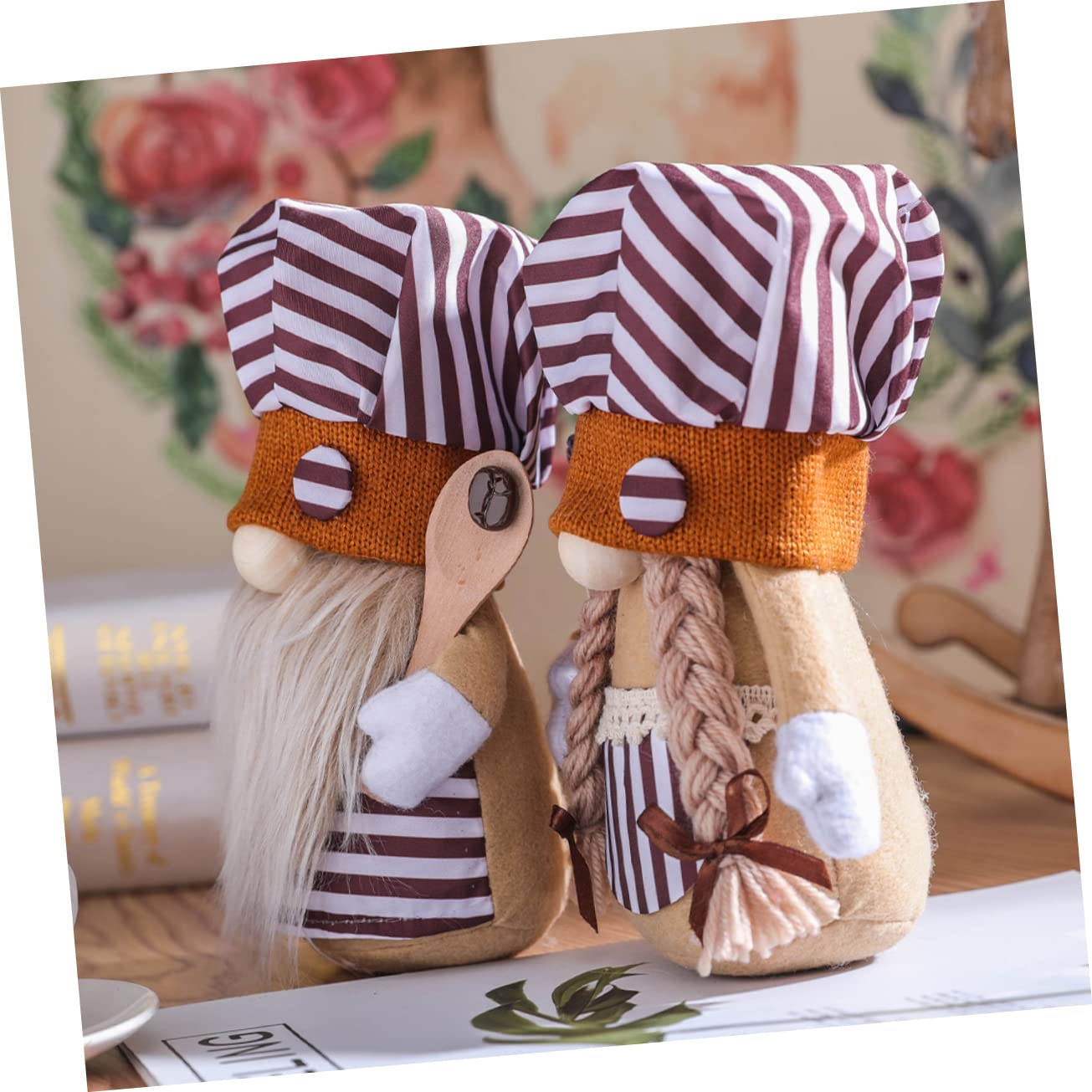 MAGICLULU 2 Pezzi Del Decorativi Doll per Decorazione Festiva e Atmosfera Accogliente per Caffetterie e Cucine
