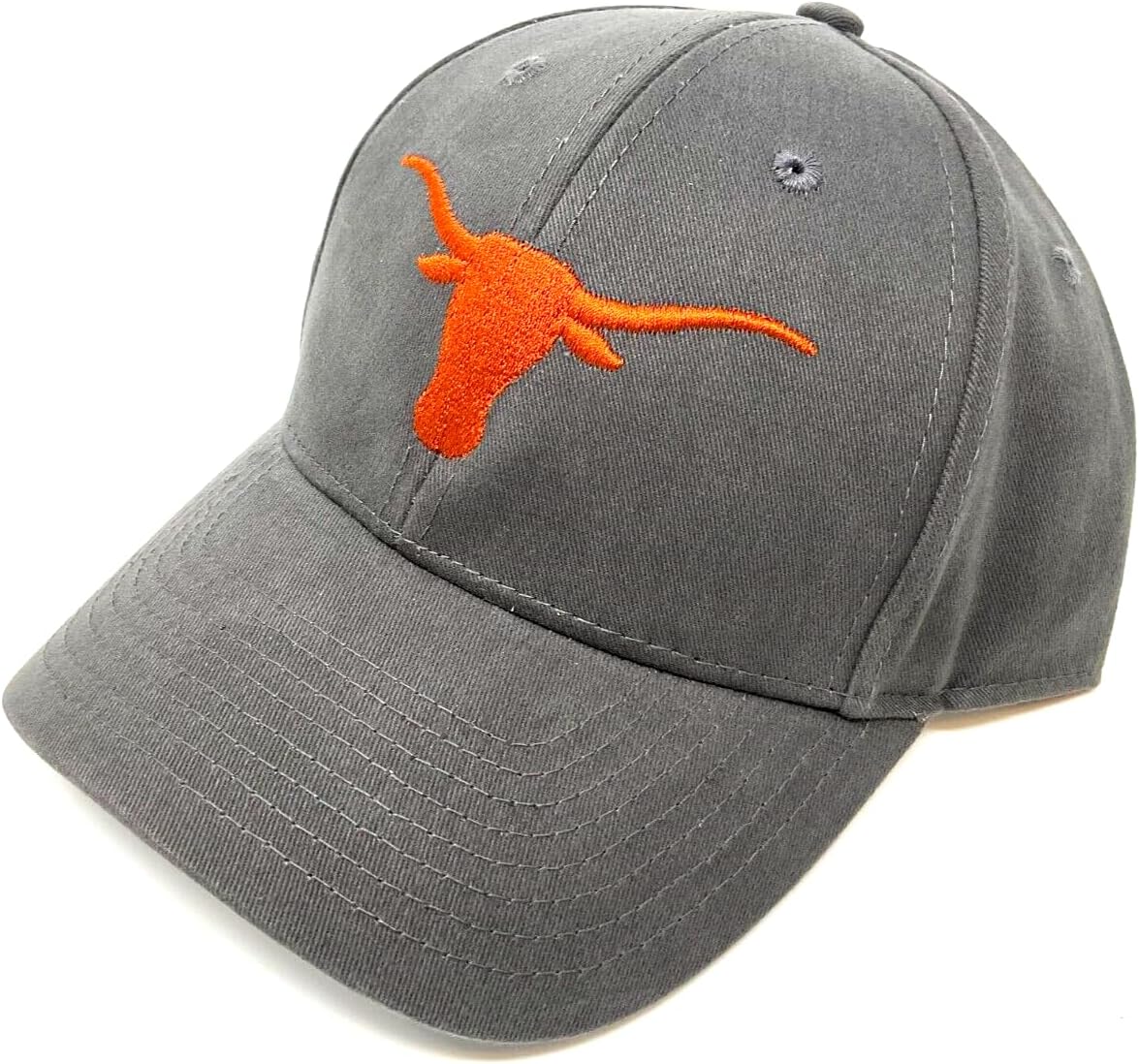 MVP Texas Longhorns Mascot Logo Dark Grey Curved Bill Adjustable Hat - Image 3