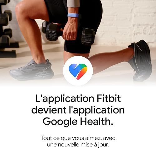 Fitbit Google Charge 6 Bracelet d'activité avec Un abonnement de 3 Mois à Google Health Premium Inclus, 7 Jours d'autonomie de Batterie, Noir Volcanique/Aluminium Noir - 2