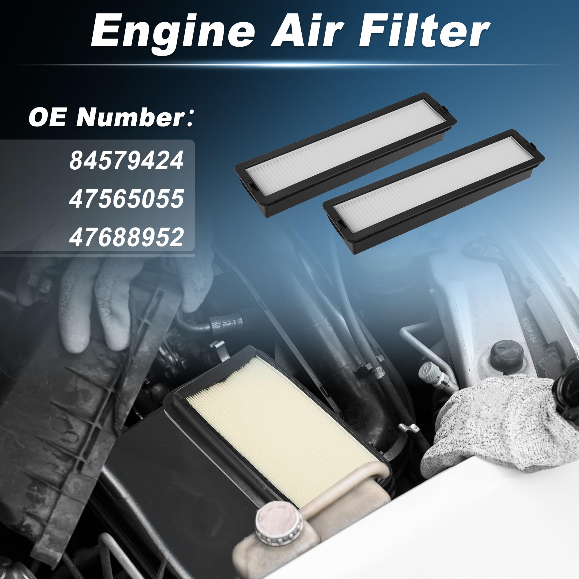A ABSOPRO Filtro Aria per Case IH per Farmall Tractor 17-26, 2 Pz