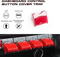 Vista 4 de x xotic tech Cubierta del botón del interruptor de la consola central, accesorios interiores, cubierta de botón de navegación de control