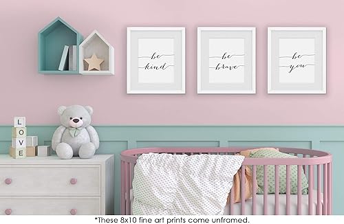 Miniatura 7 de Be Kind Be Brave Be You Art Prints (Set of 3) - Unframed - 8x10  Inspirational Wall Art  Office Wall Décor  Motivational Wall Décor  Perfect for