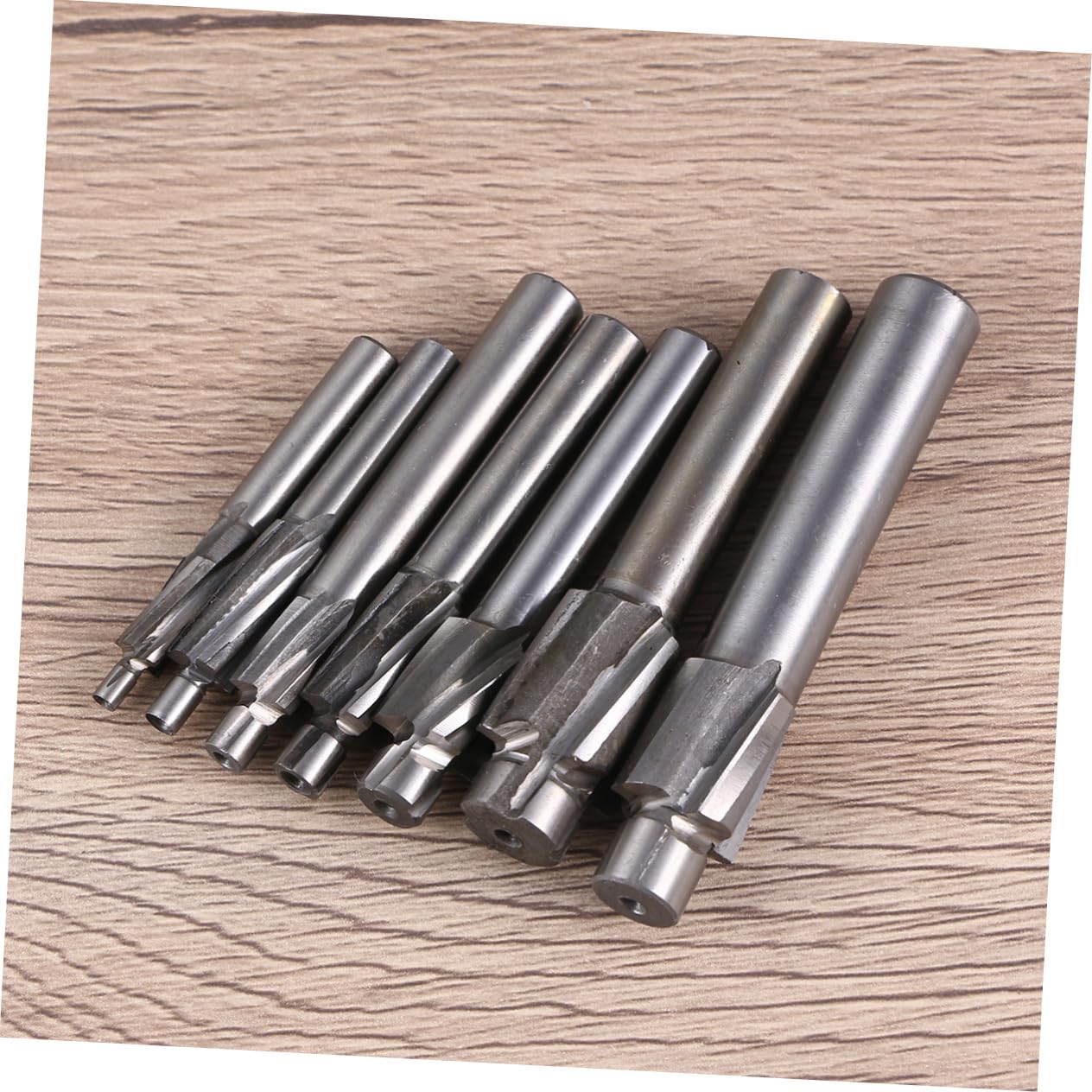 High Speed Steel Milling Cutter Set 7pcs Tungsten Steel CNC Drill Bits 3-12mm