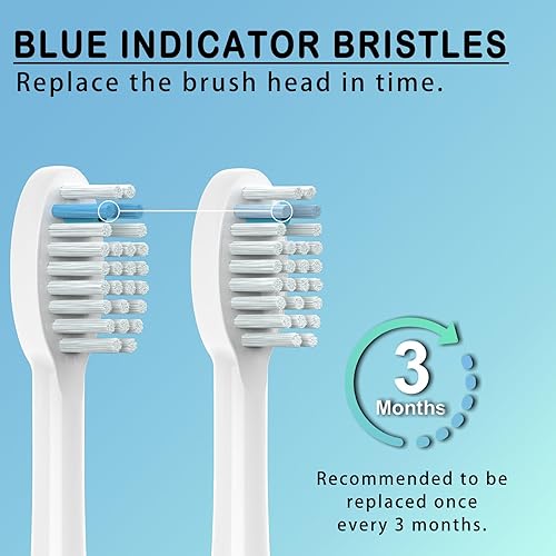 Miniatura 6 de Cabezales de repuesto para cepillos de dientes compatibles con Waterpik Sonic Fusion SF01 SF02Sonic Fusion 2.0 SF03 SF04, 6 cabezales de repuesto