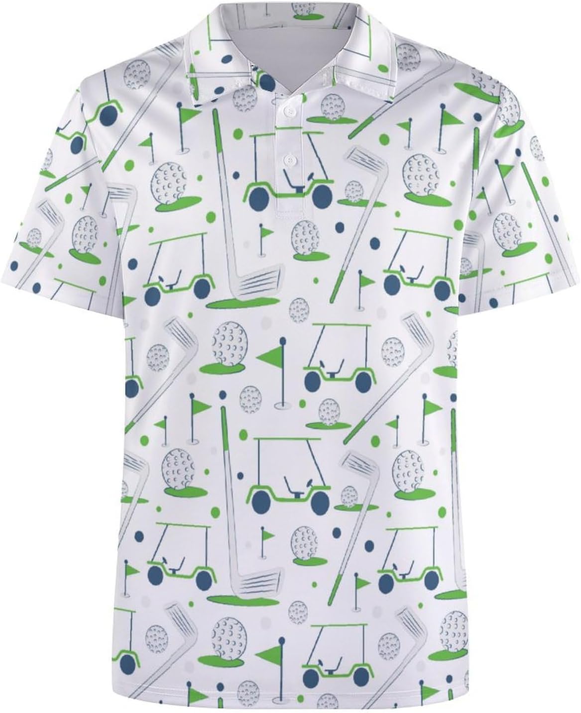 Golf Hawaiian Golf Shirts for Women Polo Short Shirts Outfit Moisture Wicking Shirts, Large