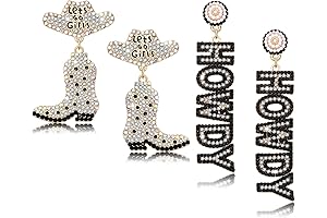 Rhinestone Cowgirl Earrings for Country Music Festivals