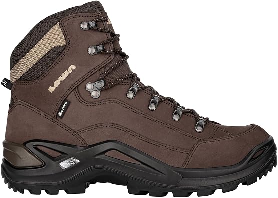 LOWA Renegade GTX Mid Mens Hiking Shoes, Anthracite/Steel Blue