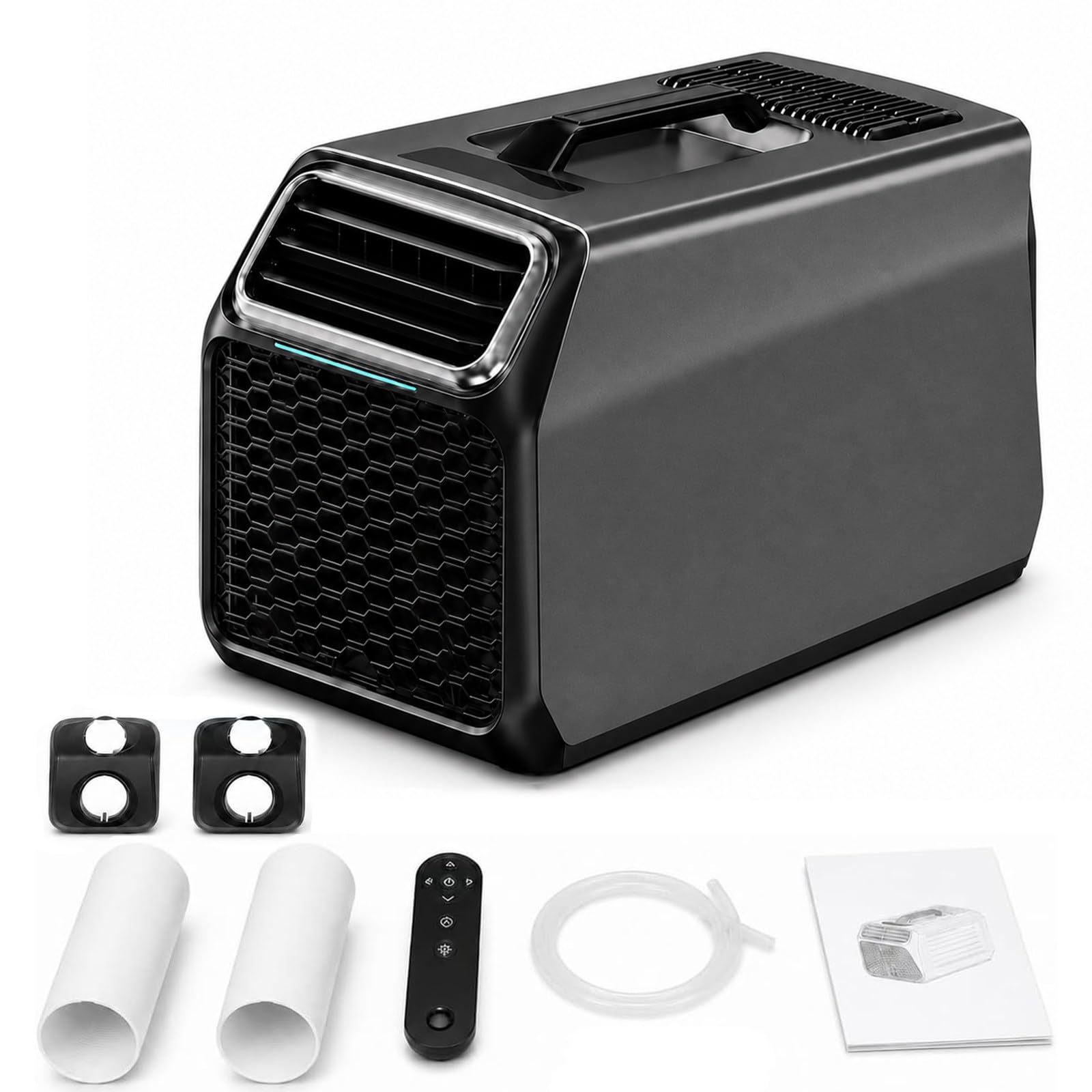 Portable Air Conditioner 5000 BTU 1400W, 3-in-1 Compact Tent AC Unit with Dehumidifier & Sleep Mode, Mini Air Conditioner for Camping, RV Camper, Dorm, College Apartment, Travel