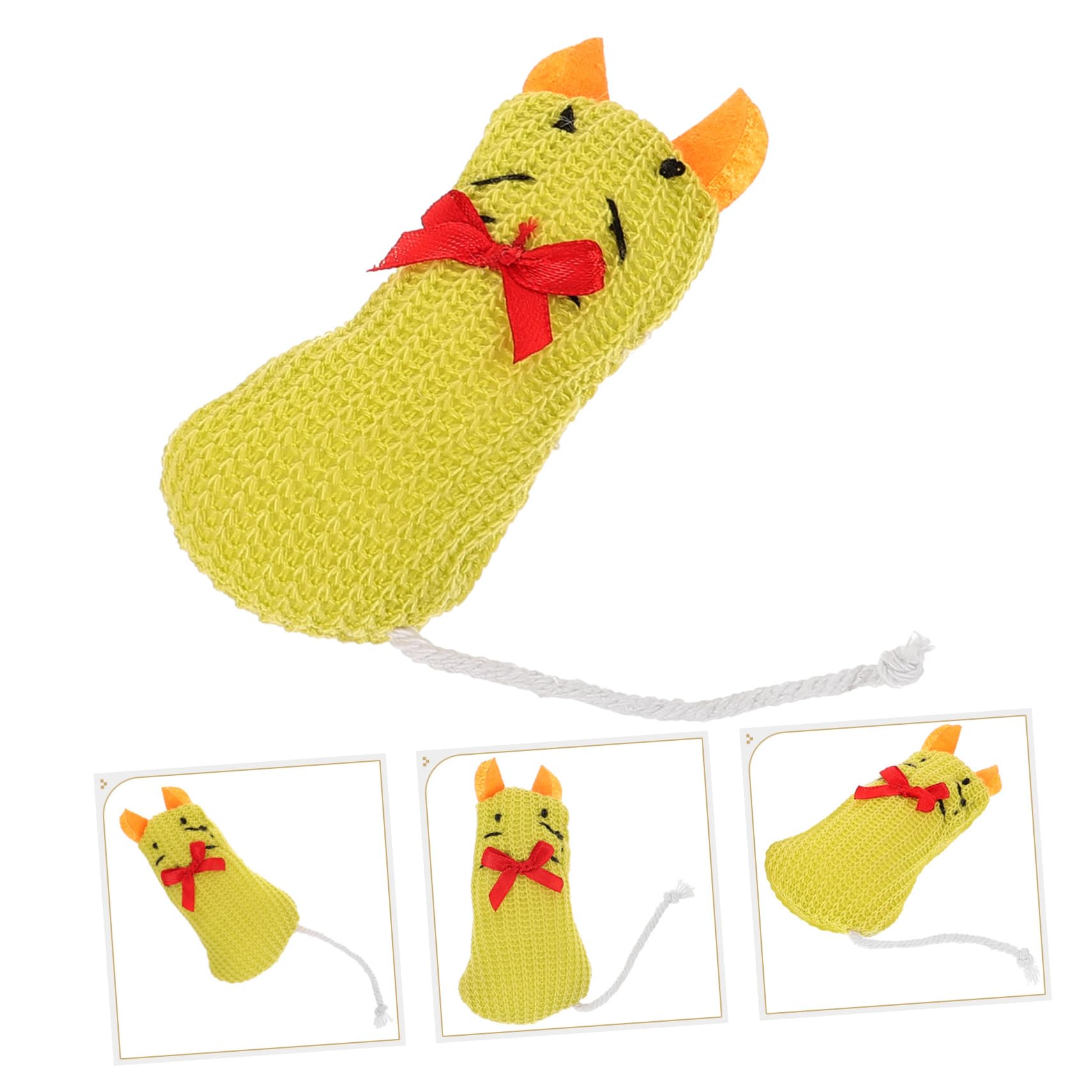 Toyvian 9piezas Juguete De Peluche para Gatos Resistentes Mordeduras Set Ratón De Simulación Juguetes Educativos para Mascotas Casa y Tienda