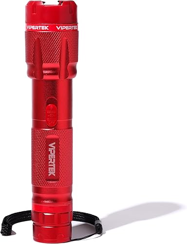 VIPERTEK VTS-T03 Pistola aturdidora de aluminio para autodefensa recargable con linterna LED