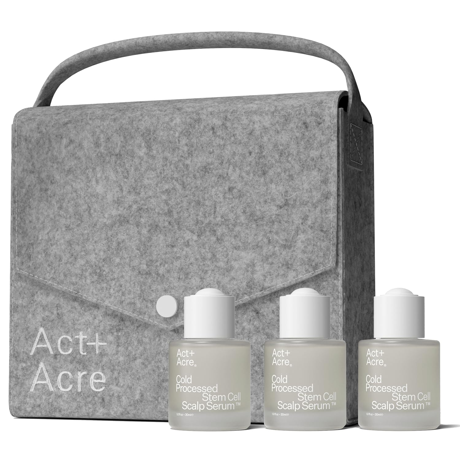 Act+Acre 3-Pack Mini Cold Processed Stem Cell Scalp Serum – Promotes Thicker, Fuller-Looking Hair – Soothes and Hydrates – Sulphate and Paraben Free – Aloe Vera for Improved Scalp Health Act+Acre 3-Pack Mini Cold Processed Stem Cell Scalp Serum – Promotes Thicker, Fuller-Looking Hair – Soothes and Hydrates – Sulphate and Paraben Free – Aloe Vera for Improved Scalp Health