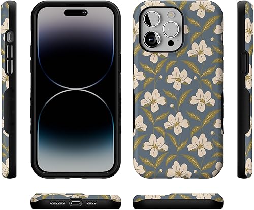 Vista 26 de Casely - Funda para iPhone 14 Pro Max, Viva La Vida, Frida Kahlo Floral Collage, compatible con MagSafe 10 Frida Kahlo Viva La Vida Collage