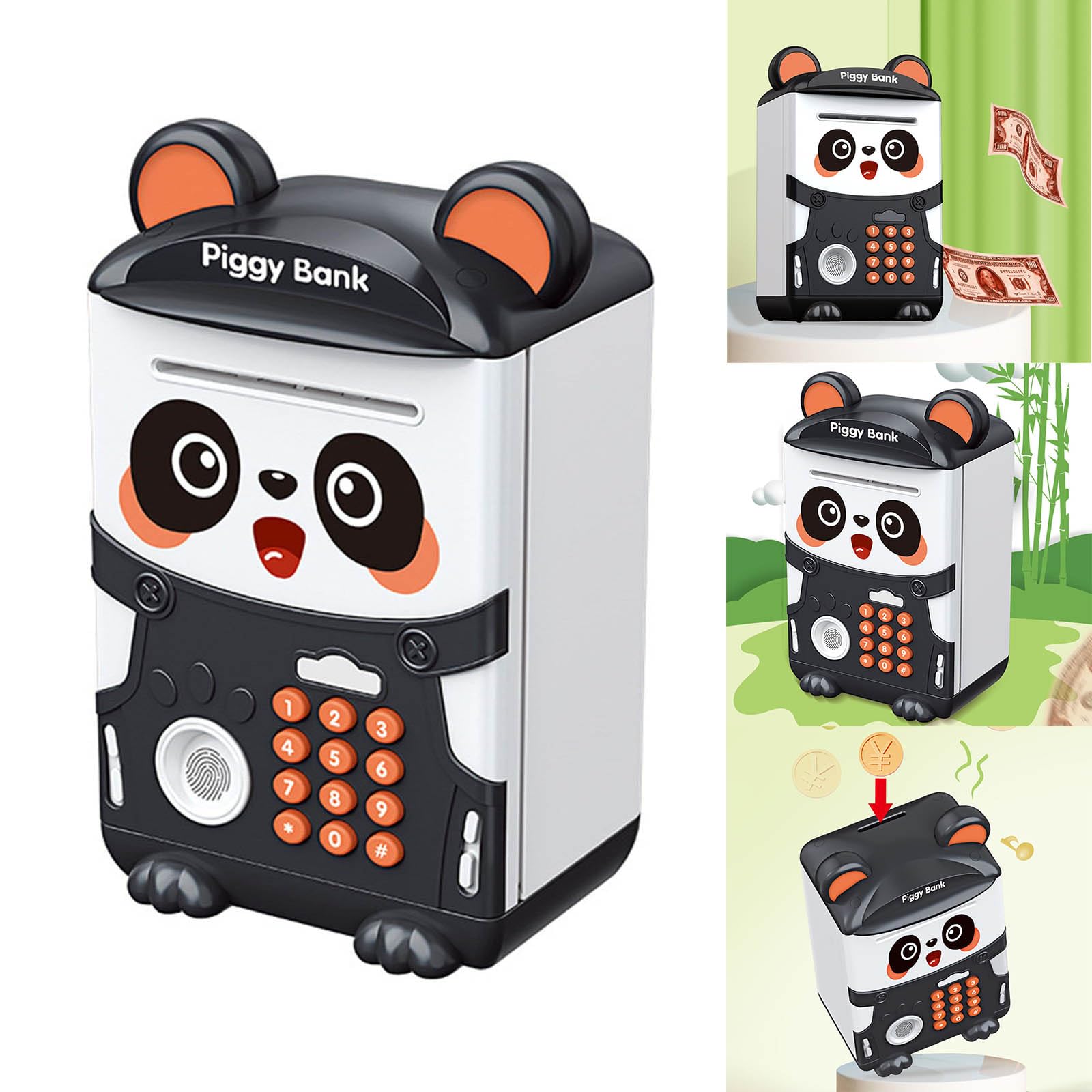 Electronic Panda Shaped Ornaments Panda Shaped Toy Money Saving Box Craft