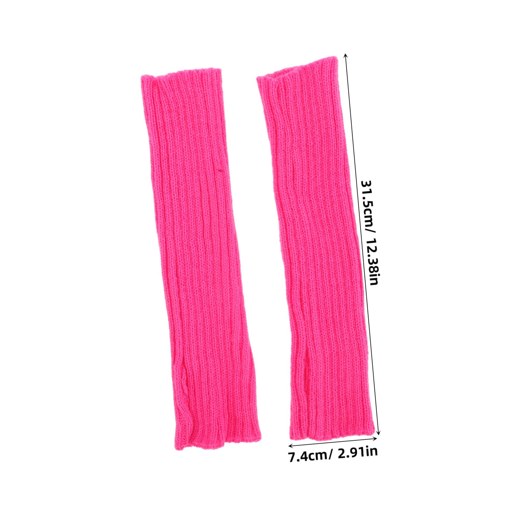 BESPORTBLE Warm Knit Wrist Warmers for Women Tea Party Gloves Long Sleeve Arm Warmers Faux Fur Muffs for Cold Weather Outdoor Activities