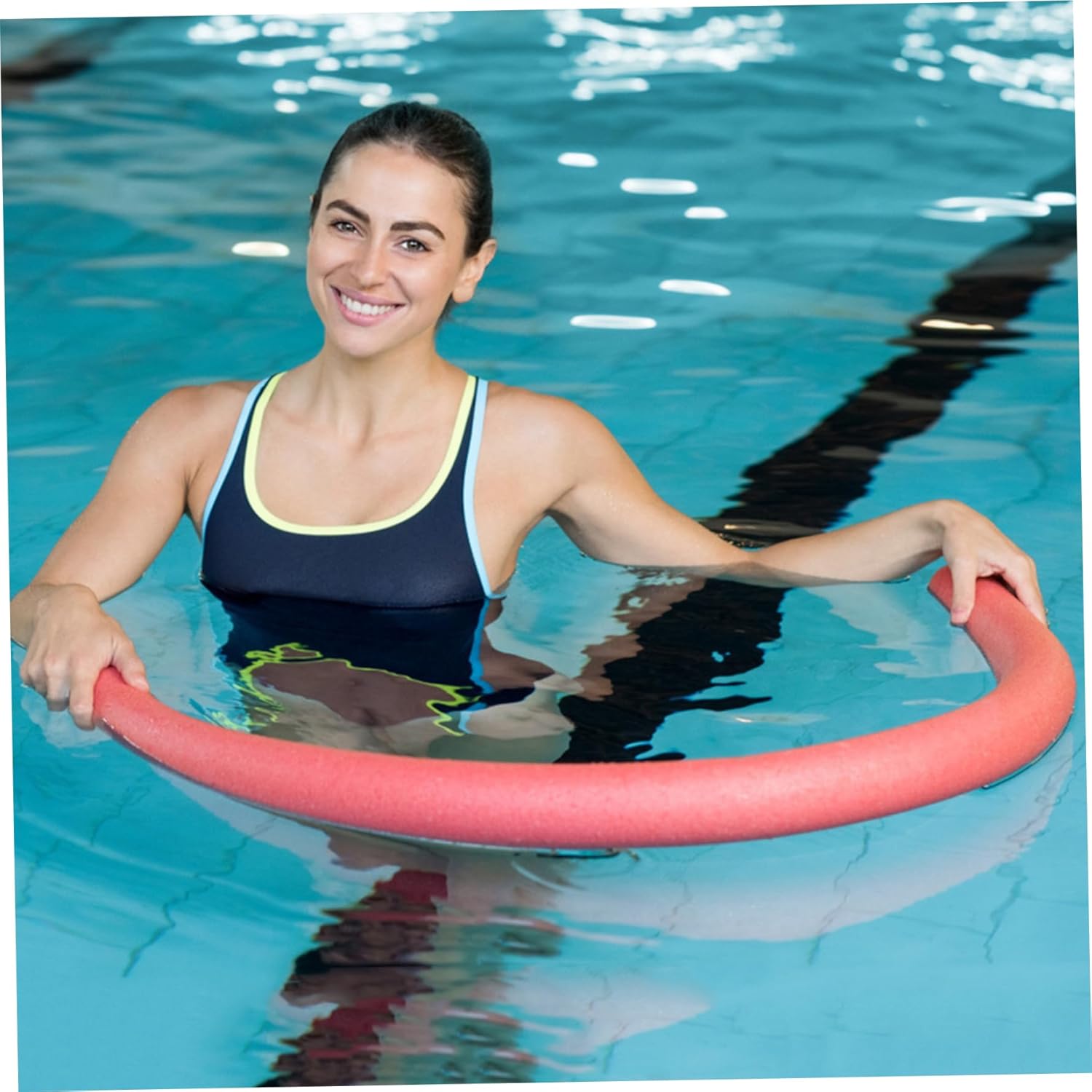 Pool Noodles Swimming Pool Noodle Jumbo Noodles Floats Foam Tubes Water Sports Learning Aid 2PCS...