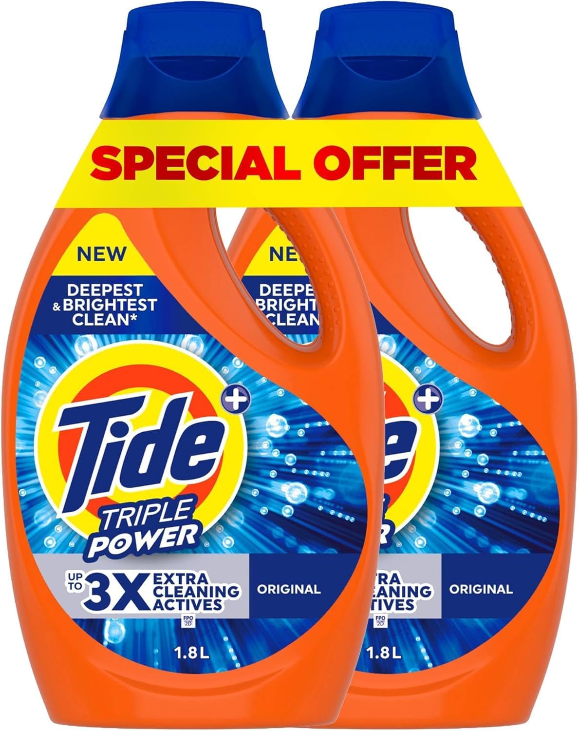 Triple Power Original Liquid Detergent 1.8L x 2, Dual Pack