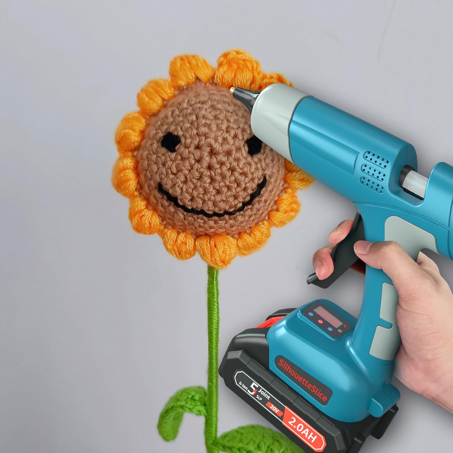 100w Cordless Hot Glue Gun with 30 Premium Sticks LED Digital Display & Adiustable Temperature Drip-FreePrecision Design Tool for DlY Crafts Home Repairs industrial Projects