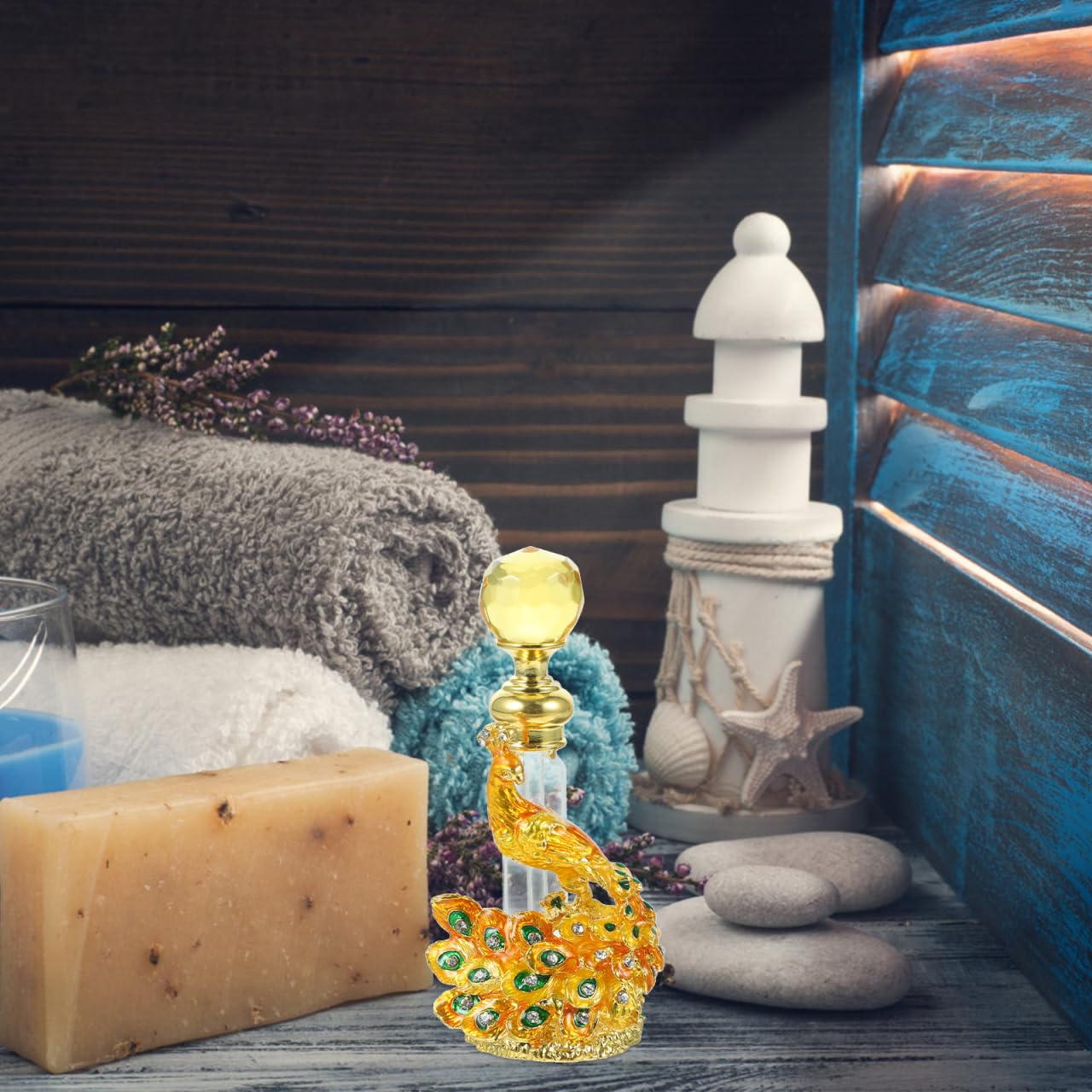 OUNONA Leere Vintage Parfümflasche Nachfüllbar Reise Aromatherapie Flasche Mit Luftdichtem Verschluss Für Ätherische Öle Und Parfümzubehör