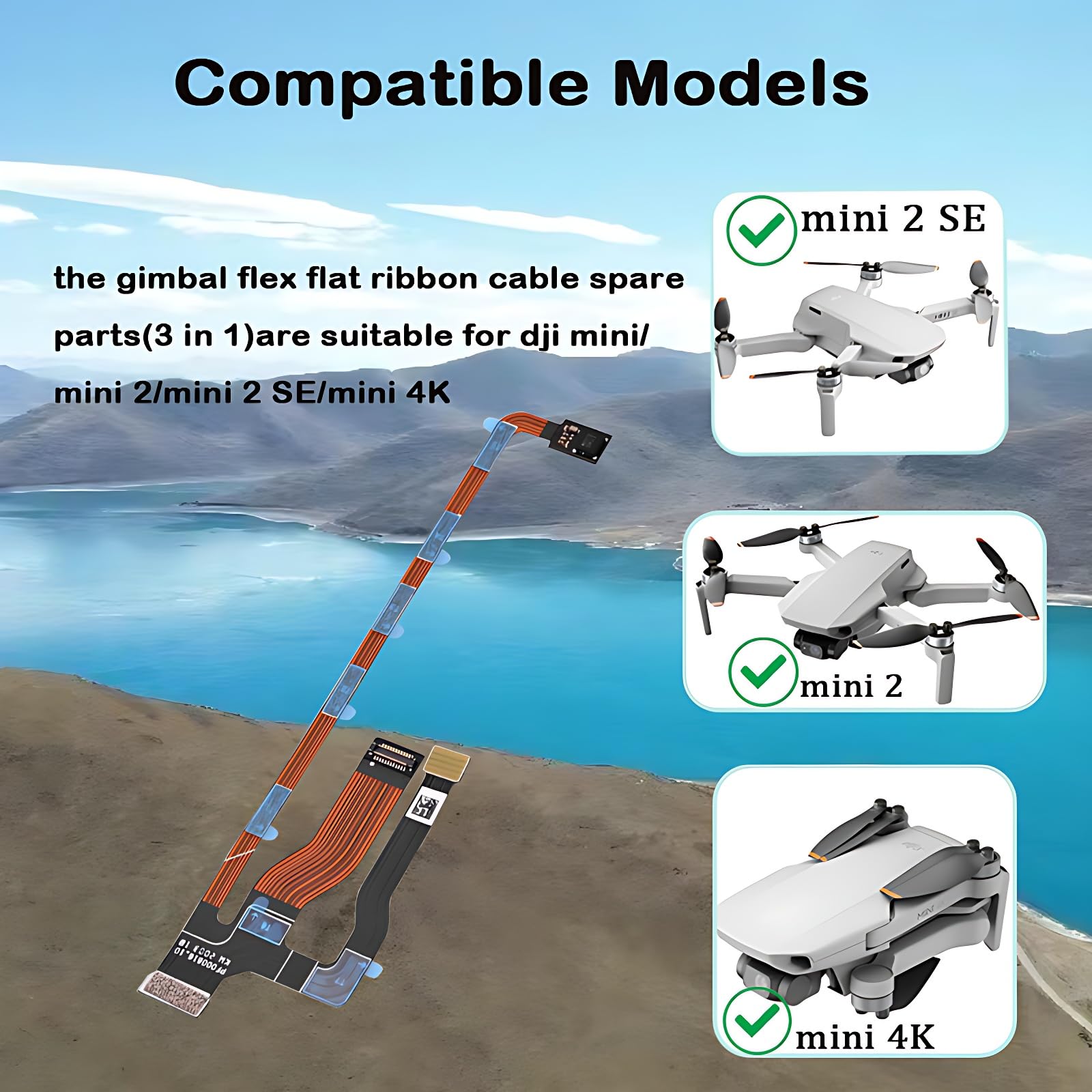 Câble Plat ESC De Remplacement Pour Drone DJI Mini 2 SE / Mini 4K - Neuf