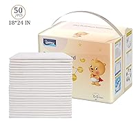 Vista 2 de Zdolmy Cambiadores desechables grandes para bebé (paquete de 50) Cambiador portátil para viajes sin desorden, ultra absorbentes, impermeables