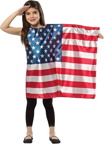 Morris Costumes - Disfraz infantil con la bandera de Estados Unidos