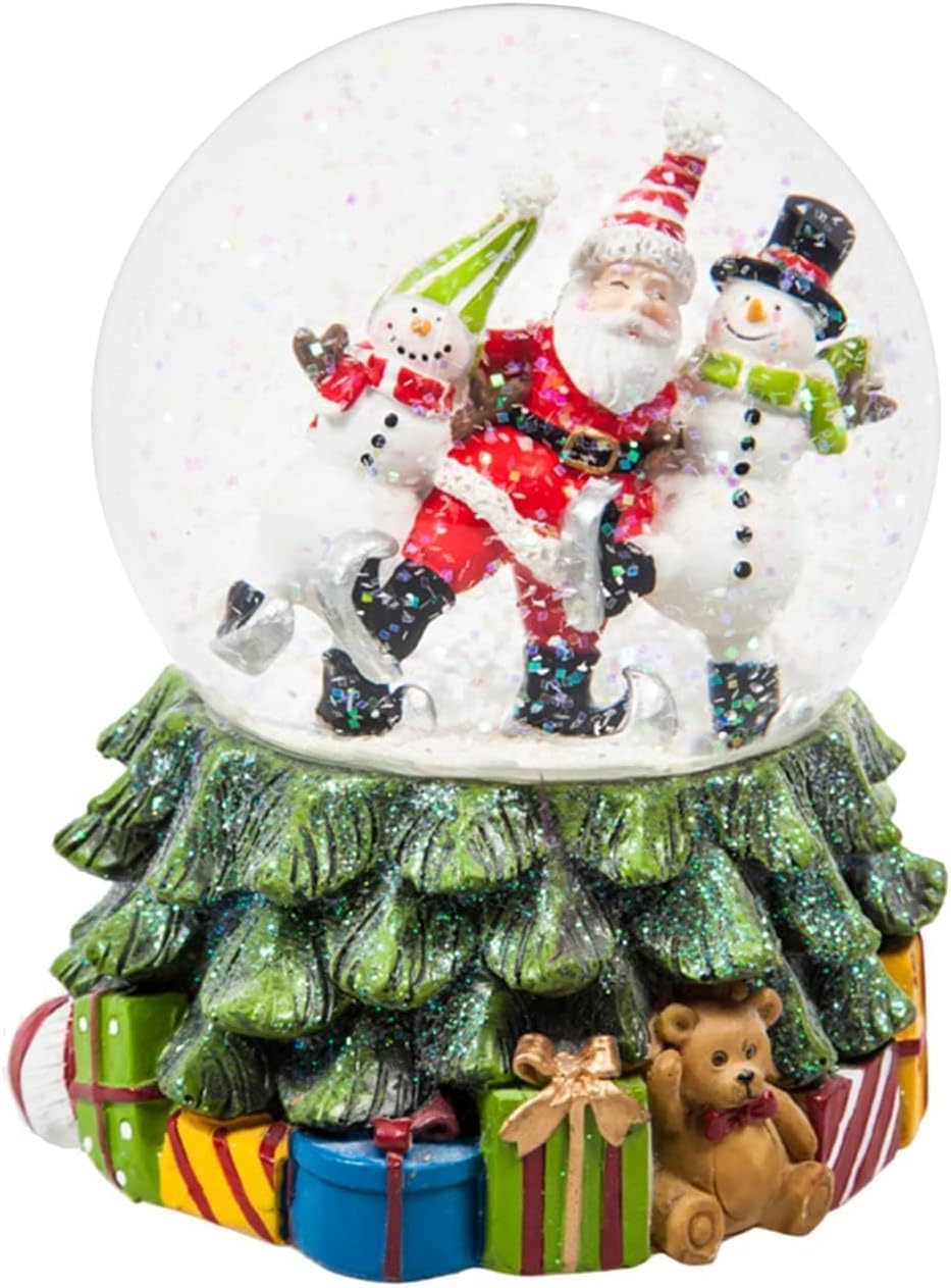 Topadorn Christmas Snow Globe Water Ball Snowman with Music, Christmas Holiday Decorations with Music Box, Festival Decor and Gifts - Image 4