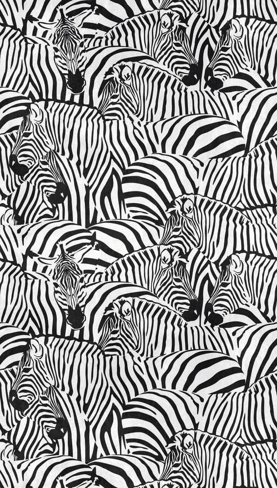 Livingwalls Photo Wallpaper Animal in Black, White - High-Quality Non-Woven Wallpaper 398731 with Motif on 1.59 m x 2.80 m - Made in Germany