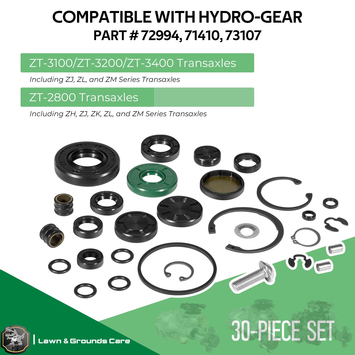 Amazon.com: 72994 Transaxle Seal Service Kit for Hydro-Gear ZT