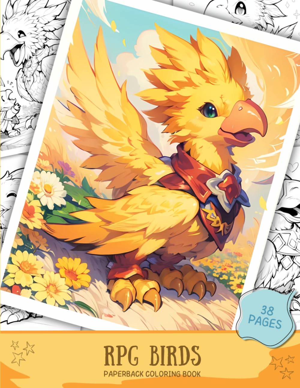 RPG Birds Coloring Book: Cute Fantasy Bird Creatures | Cozy Magical Animal Coloring Book for Adults & Teens | Relaxing RPG-Inspired Designs: A Cozy ... Birds for Relaxation and Creativity