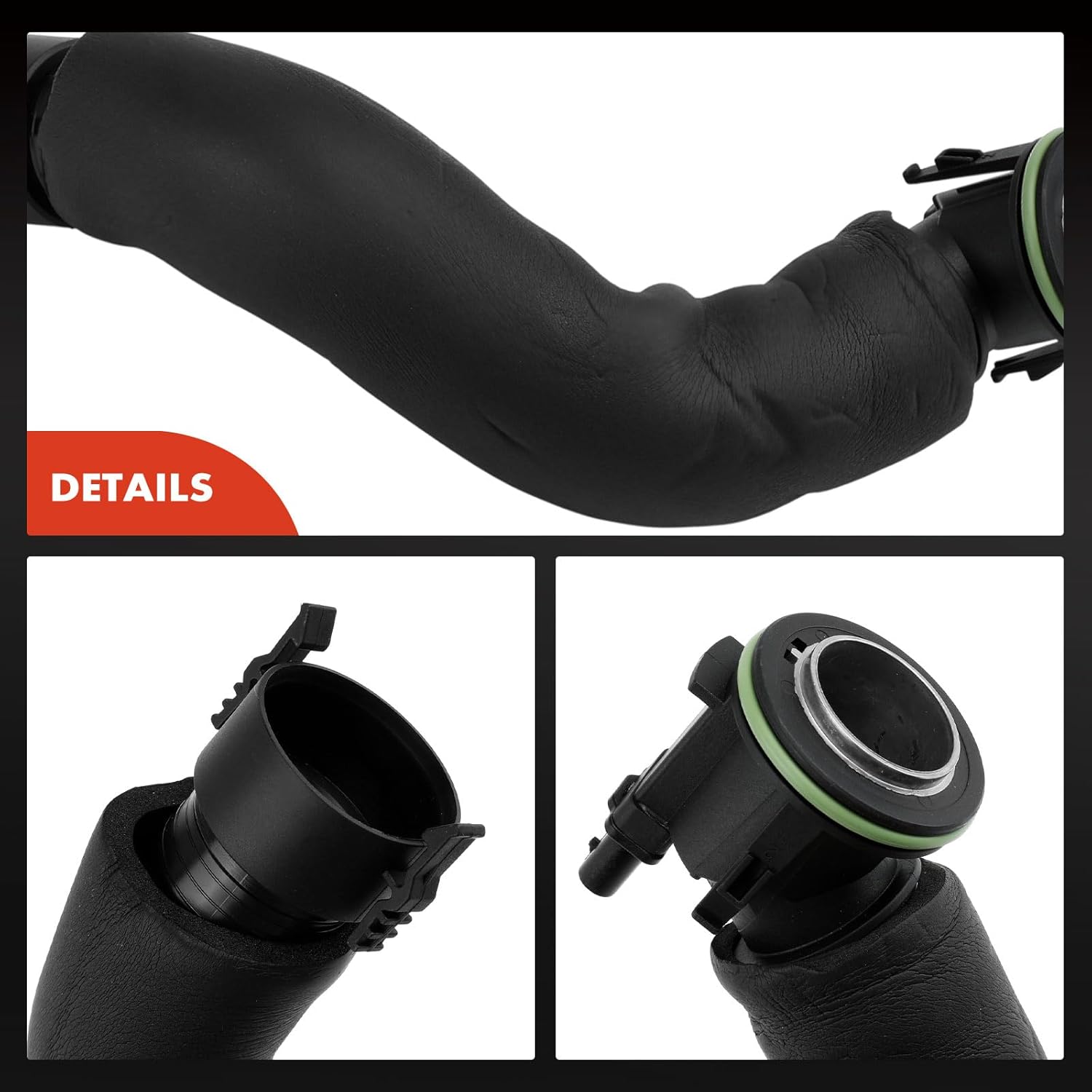 A-Premium Engine Crankcase Breather Hose Compatible with BMW X1, X3, X4, X5, 228i, 228i xDrive, 320i, 320i xDrive, 328i, 328i GT xDrive, 428i, 528i, 528i xDrive, Z4, 2012-2018, Replace 11127588417