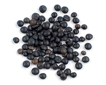 Petite Black Lentils, 10 lb Beluga Lentils for Salads, Soup & Side Dishes Firm Texture, High Protein Bulk Lentils by Woodland Gourmet