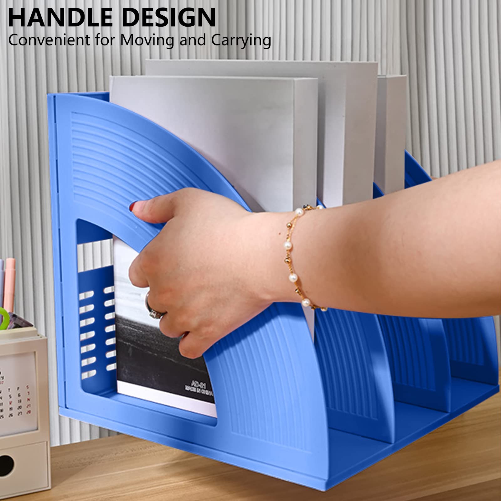 Elezeal A4 File Holder Magazine File Folder Desk Organizer - Image 4