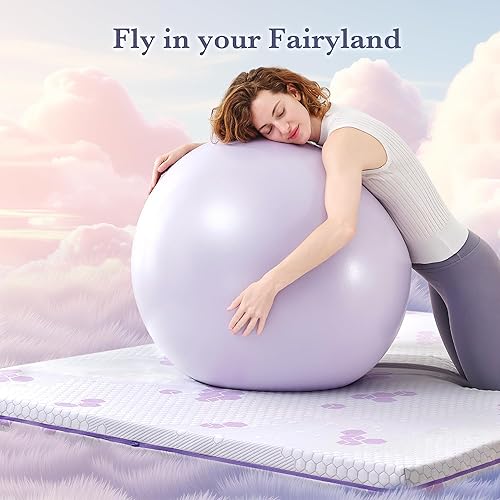 Miniatura 8 de SINWEEK Cubrecolchón ultrasuave de espuma viscoelástica de 3 pulgadas, tamaño King, protector de colchón suave para aliviar el dolor de espalda,