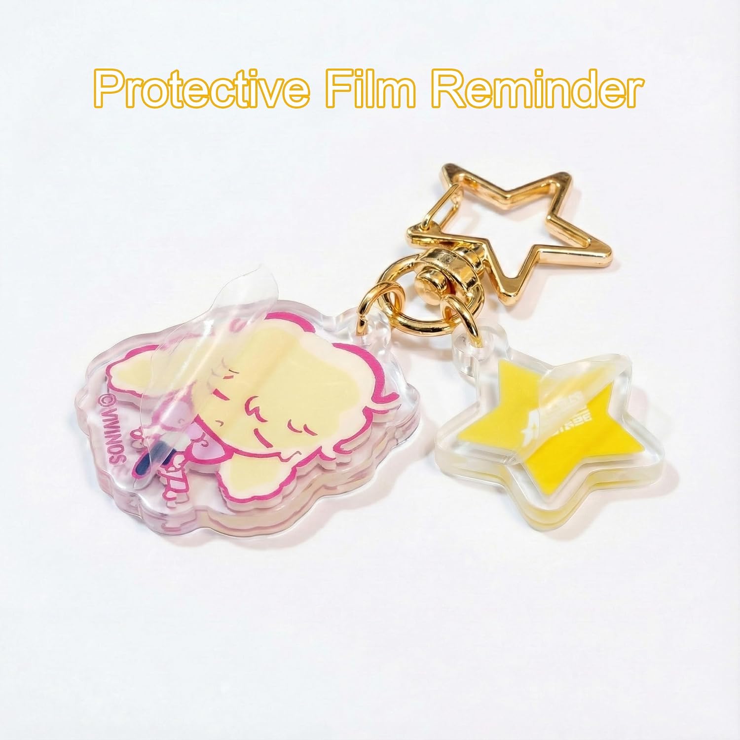 YJacuing Alien Stage Rabbit Series Chibi Acrylic Keychain, Officially Licensed Anime ALNST Collectible Bag Charm Pendant