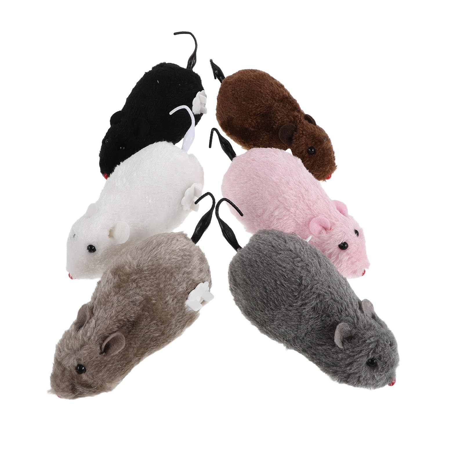 Ratón de juguete para gatos para entretenimiento en el salón con peluche realista Hohopeti