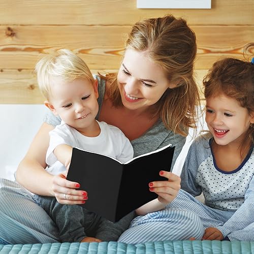 Miniatura 6 de KICNIC Paquete de 7 fundas negras para libros, elásticas de 6 x 9 pulgadas, adecuadas para la mayoría de libros de tapa dura, hasta 8.5 x 9.5