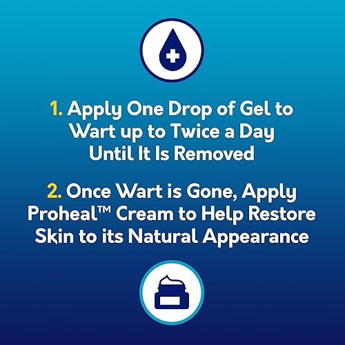 Miniatura 3 de Compound W Total Care - Removedor de verrugas con crema de procuración para la piel, 0.25 onzas y gel de ácido salicílico de acción rápida de máxima