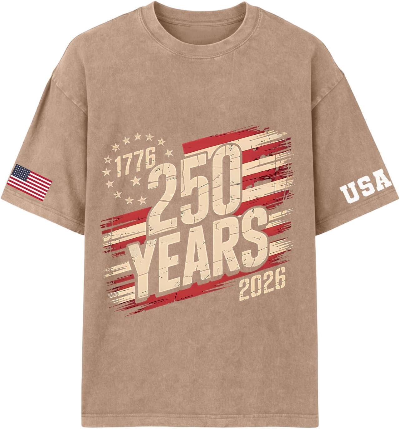 RTRDE Men's American Flag Shirts Short Sleeve 4th of July Graphic Print USA Patriotic T-Shirts, M-3XL
